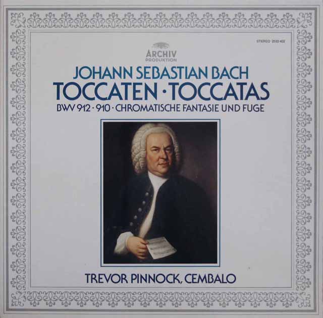 ピノックのバッハ/トッカータほか　独ARCHIV　3794　LP レコード