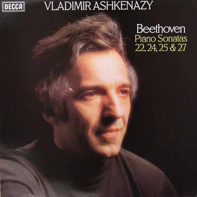 アシュケナージのベートーヴェン/ピアノソナタ第22、24、25、27番　蘭DECCA　3404　LP レコード