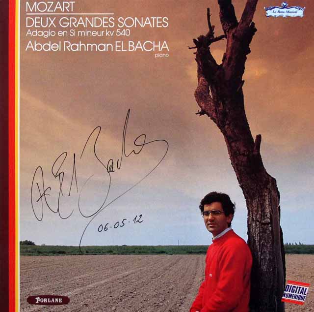 【直筆サイン入り】　エル=バシャのモーツァルト/ピアノソナタ第16番ほか　仏FORLANE　3794　LP レコード