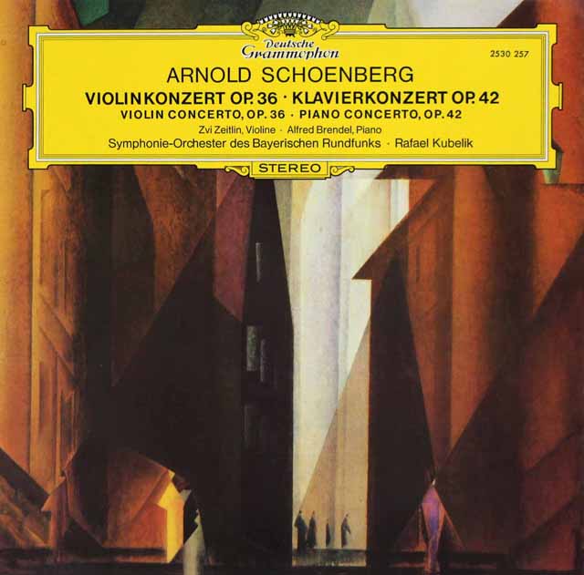 ブレンデル&クーベリックらのシェーンベルク/ピアノ協奏曲ほか　独DGG　3405　LP レコード