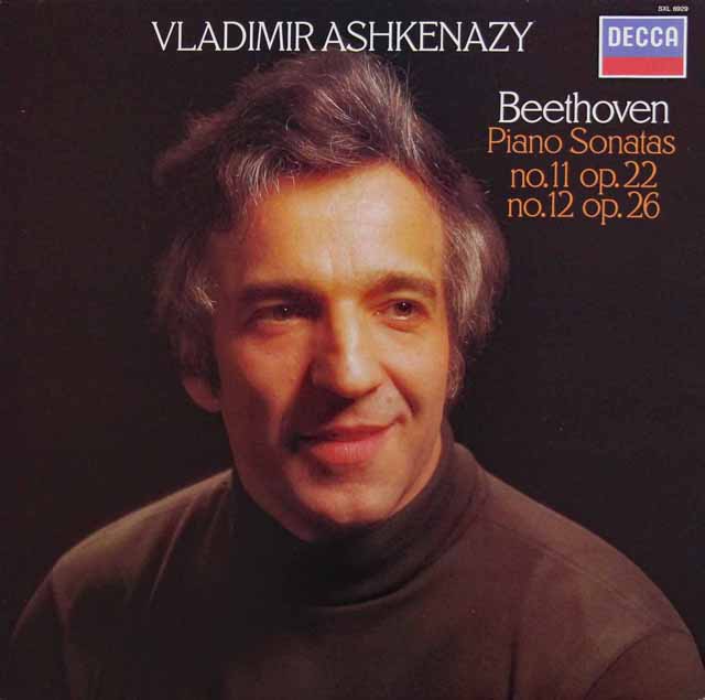 アシュケナージのベートーヴェン/ピアノソナタ第11、12番　蘭DECCA　3794　LP レコード