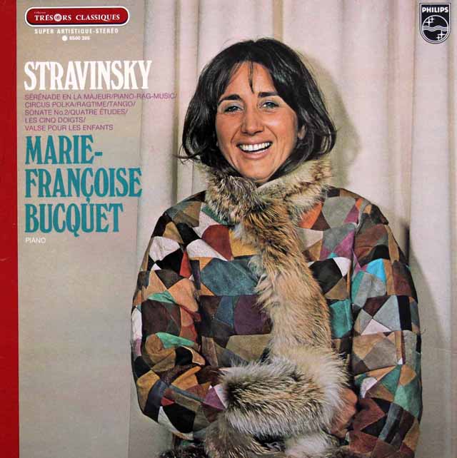 ビュケのストラヴィンスキー/「セレナーデ イ長調」ほか　仏PHILIPS　3794　LP レコード