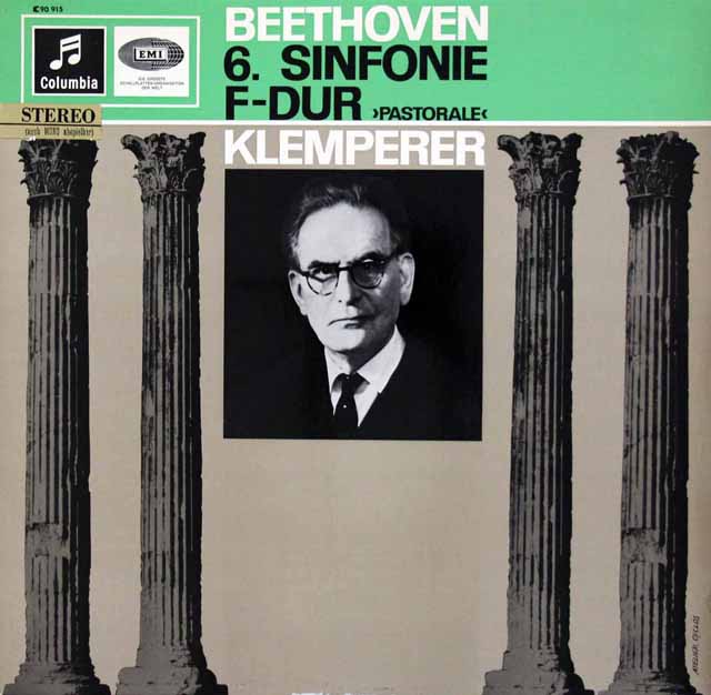 クレンペラーのベートーヴェン/交響曲第6番「田園」　独Columbia　3405　LP レコード