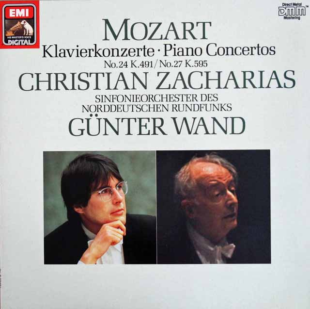 ツァハリアス、ヴァントのモーツァルト/ピアノ協奏曲第24、27番　独EMI　3793　LP レコード