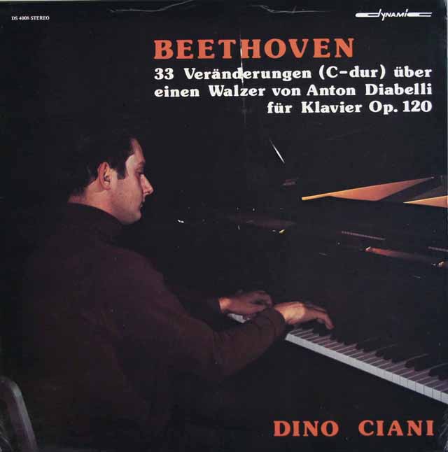 チアーニのベートーヴェン/ディアベリのワルツの主題による33の変奏曲　伊dynamic　3793　LP レコード
