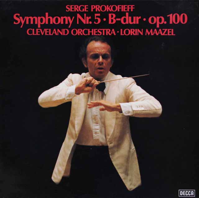 マゼールのプロコフィエフ/交響曲第5番　独DECCA　3793　LP レコード