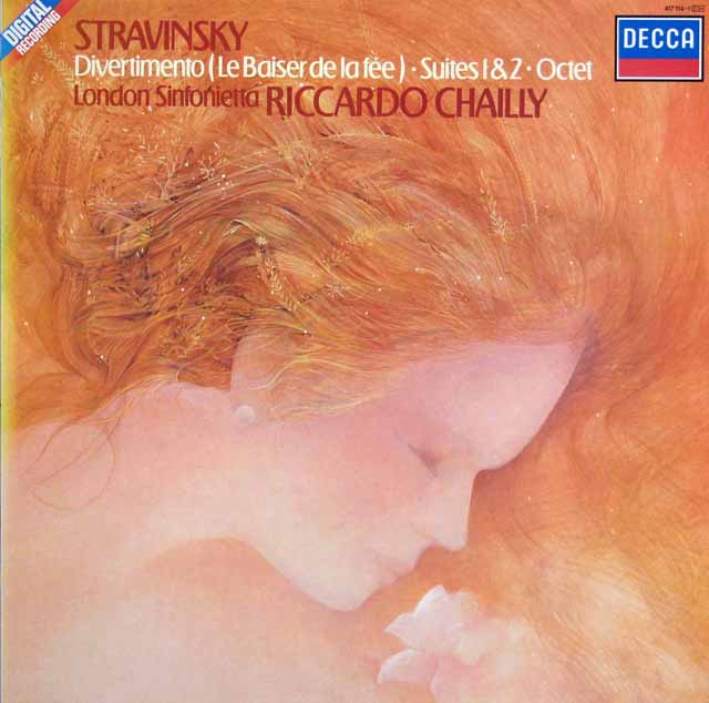 シャイーのストラヴィンスキー/「妖精のくちづけ」ほか　独DECCA　3793　LP レコード