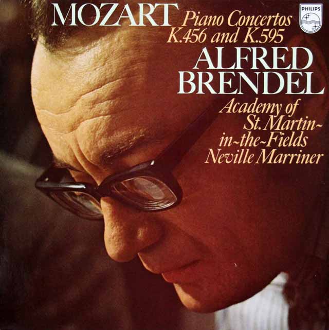 ブレンデル&マリナーのモーツァルト/ピアノ協奏曲第27&18番　蘭PHILIPS　3407　LP レコード