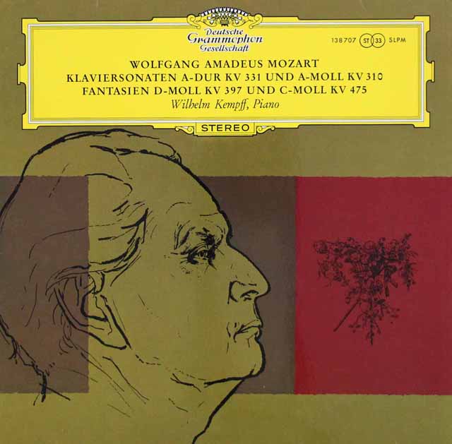 ケンプのモーツァルト/ピアノソナタ第8&11番ほか 　独DGG　3407　LP レコード