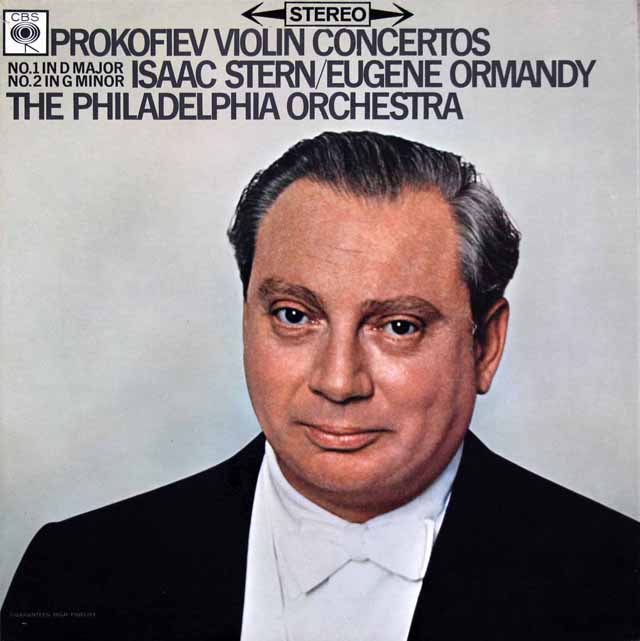 スターン、オーマンディのプロコフィエフ/ヴァイオリン協奏曲集　英CBS　3408　LP レコード