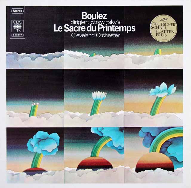 ブーレーズのストラヴィンスキー/「春の祭典」　独CBS　3408　LP レコード