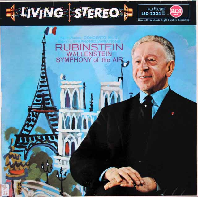 ルービンシュタインのサン=サーンス/ピアノ協奏曲第2番ほか 　独RCA　3793　LP レコード