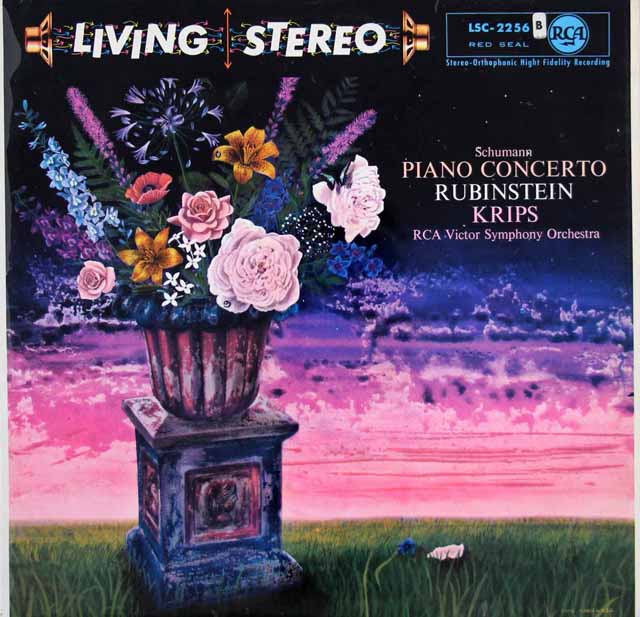 【独最初期盤】　ルービンシュタインのシューマン/ピアノ協奏曲 　独RCA　3793　LP レコード
