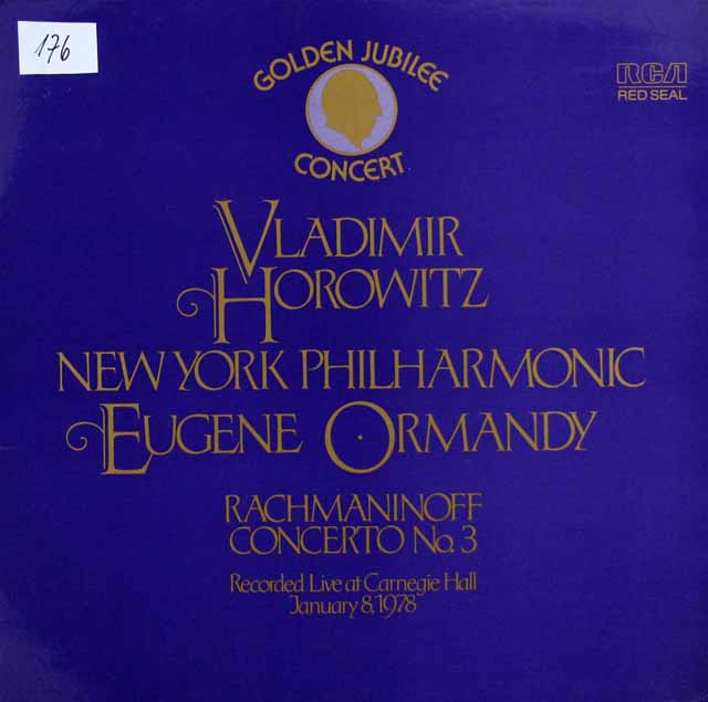ホロヴィッツ&オーマンディのラフマニノフ/ピアノ協奏曲 第3番　 独RCA　3408　LP レコード