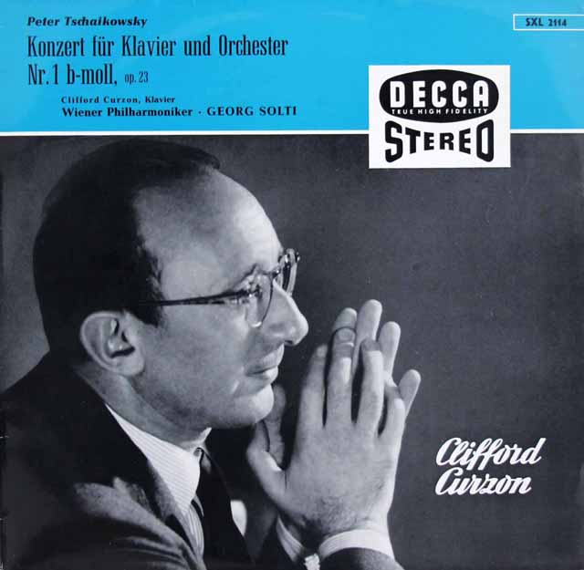 カーゾン、ショルティのチャイコフスキー/ピアノ協奏曲第1番　独DECCA　3408　LP レコード