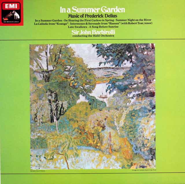 バルビローリのディーリアス/幻想曲「夏の庭で」ほか　英EMI　3408　LP レコード