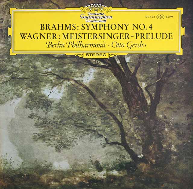 ゲルデスのブラームス/交響曲第4番ほか 　 独DGG　3408　LP レコード