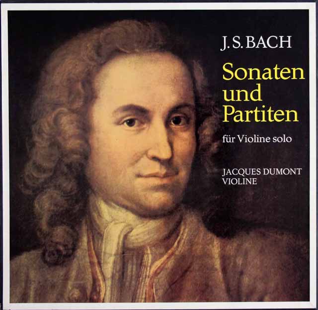 デュモンのバッハ/無伴奏ヴァイオリンソナタ、パルティータ全集　スイスexlibris　3408　LP レコード
