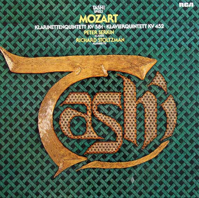 タッシ（ストルツマン、P.ゼルキンら）のモーツァルト/クラリネット五重奏曲ほか　独RCA　3409　LP レコード