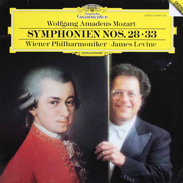 レヴァインのモーツァルト/交響曲第28、33番　独DGG　3899　LP レコード