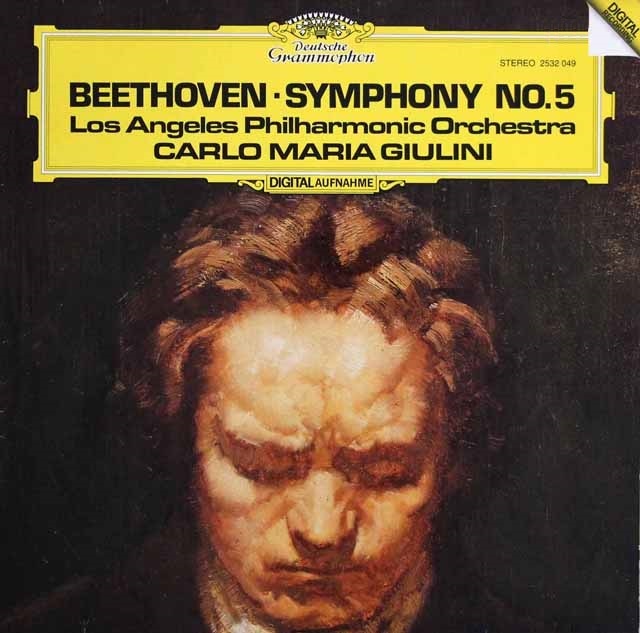 ジュリーニのベートーヴェン/交響曲第5番「運命」　独DGG　3899　LP レコード