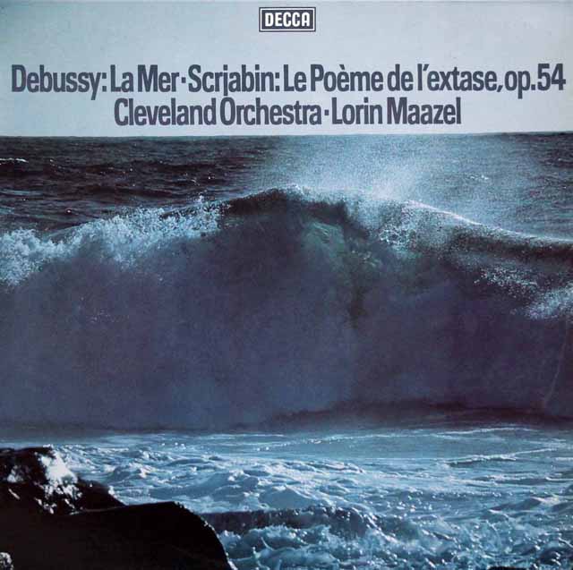 マゼールのドビュッシー/交響詩「海」ほか　独DECCA　3899　LP レコード