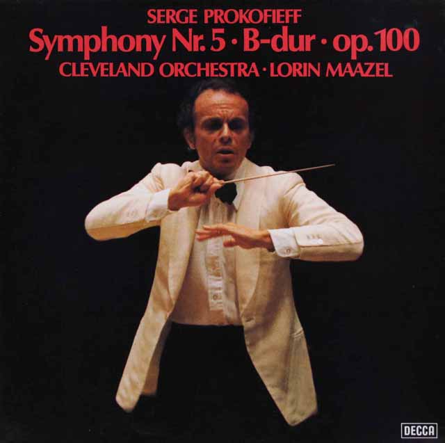 マゼールのプロコフィエフ/交響曲第5番　独DECCA　3899　LP レコード