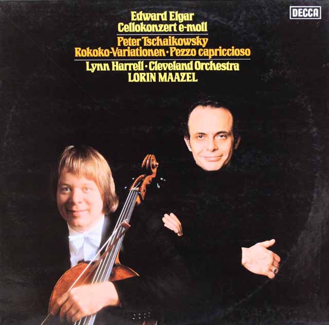 ハレル、マゼールのエルガー/チェロ協奏曲ほか　独DECCA　3899　LP レコード