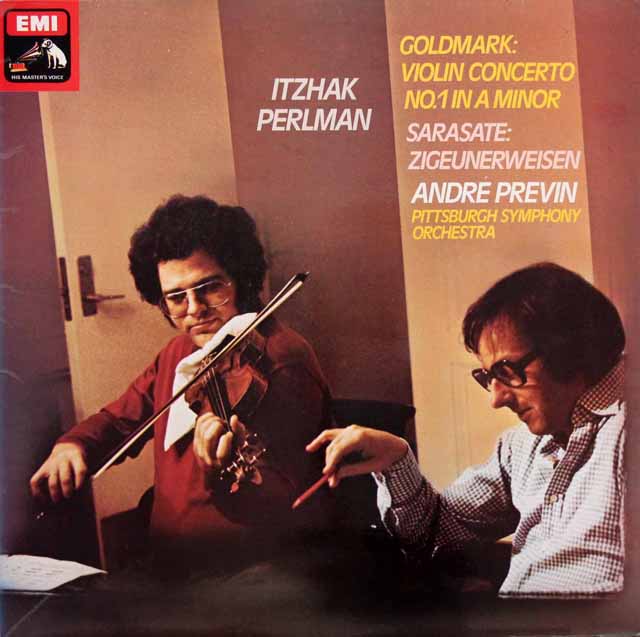 【オリジナル盤】　パールマン、プレヴィンのサラサーテ/「ツィゴイネルワイゼン」ほか　英EMI　3409　LP レコード