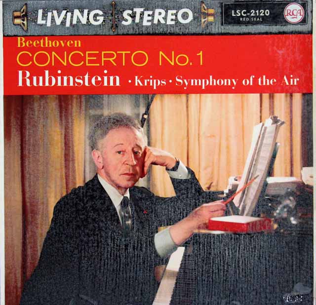 【独最初期盤】　ルービンシュタインのベートーヴェン/ピアノ協奏曲第1番　独RCA　3410　LP レコード