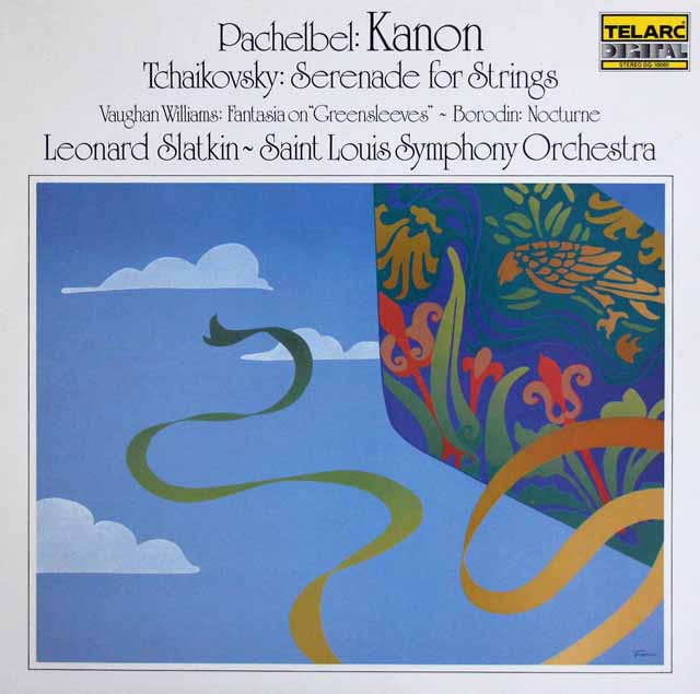 【テストプレス】　スラットキンのパッヘルベル/「カノン」ほか　独TELARC　3410　LP レコード