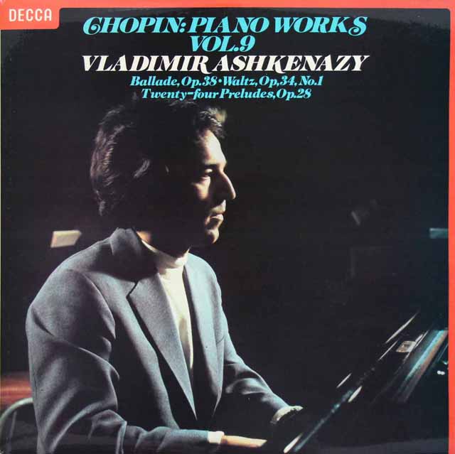【オリジナル盤】　アシュケナージのショパン/24の前奏曲集ほか　英DECCA　3410　LP レコード