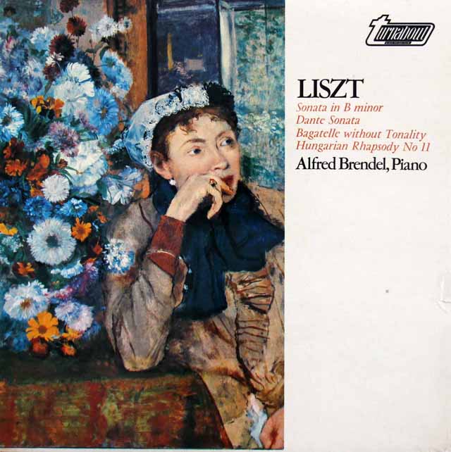 ブレンデルのリスト/ピアノソナタ ロ短調ほか　英turnabout　3410　LP レコード