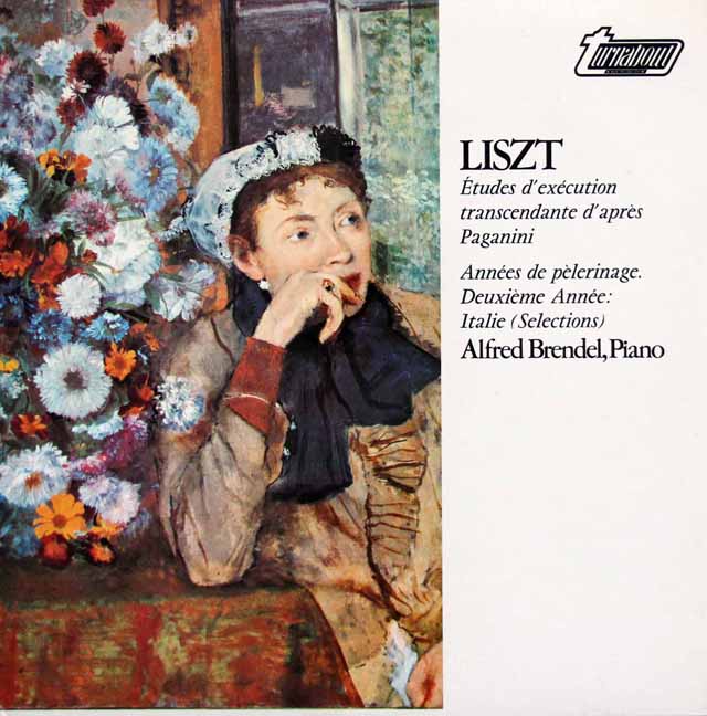 ブレンデルのリスト/「パガニーニによる超絶技巧練習曲集」ほか　英turnabout　3410　LP レコード