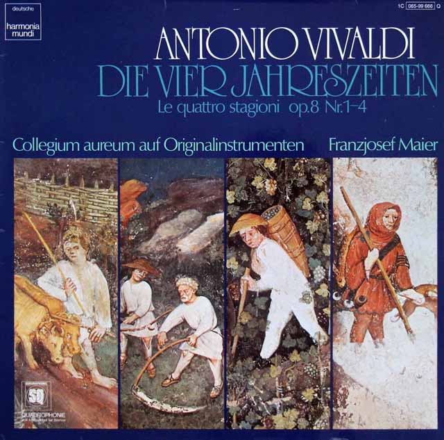 コレギウム・アウレウム合奏団&マイアーのヴィヴァルディ/「四季」　独HM　3410　LP レコード