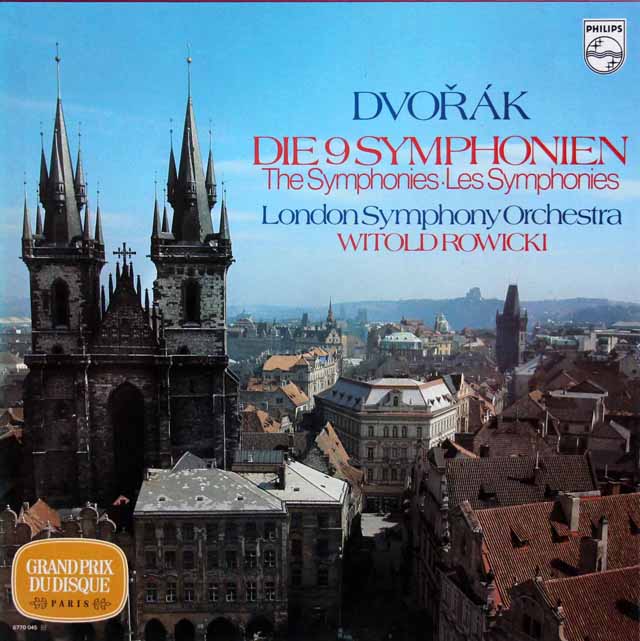 ロヴィツキのドヴォルザーク/交響曲全集　蘭PHILIPS  3410　LP レコード