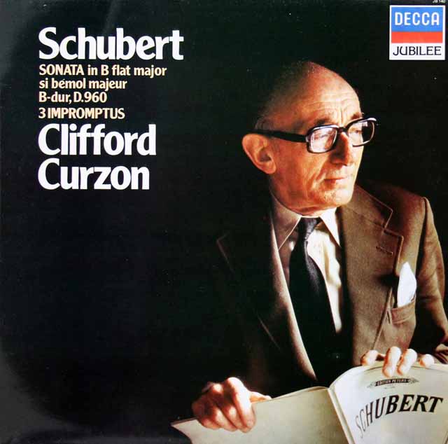 カーゾンのシューベルト/ピアノソナタ第21番ほか　蘭DECCA　3411　LP レコード