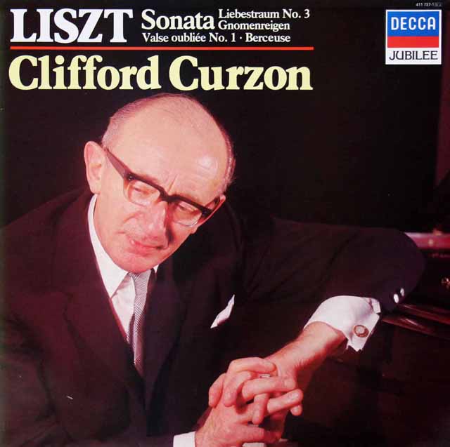 カーゾンのリスト/ピアノ作品集　英DECCA (JUBILEE)　3898　LP レコード