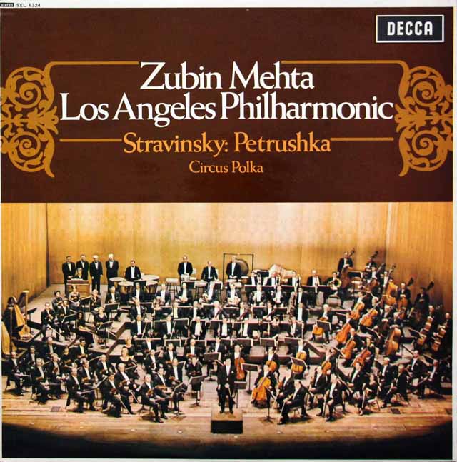 メータのストラヴィンスキー/ペトルーシュカ　英DECCA　3411　LP レコード
