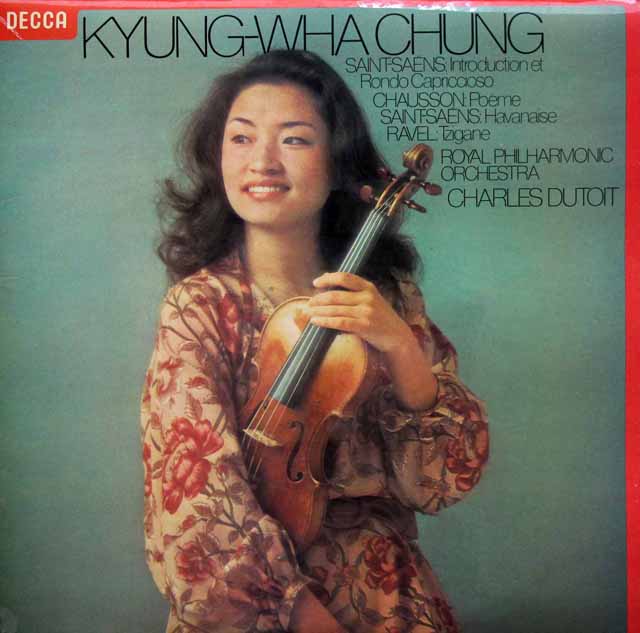 【オリジナル盤】　チョン、デュトワのフランス・ヴァイオリン作品集　英DECCA　3411　LP レコード