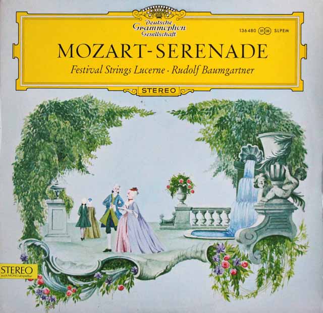 【独最初期盤】　バウムガルトナーのモーツァルト/「セレナーデ」　独DGG　3411　LP レコード