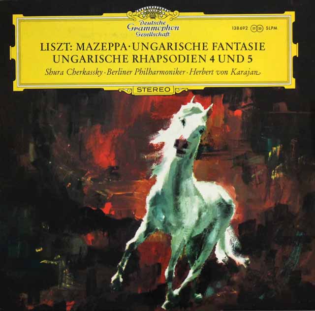 カラヤンのリスト/マゼッパ、ハンガリー狂詩曲ほか　独DGG　3898　LP レコード