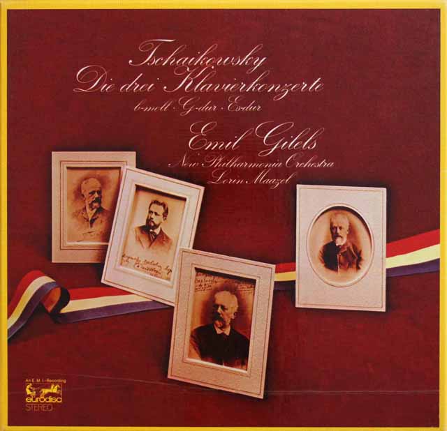 ギレリス、マゼールのチャイコフスキー/ピアノ協奏曲全集　独eurodisc　3898　LP レコード