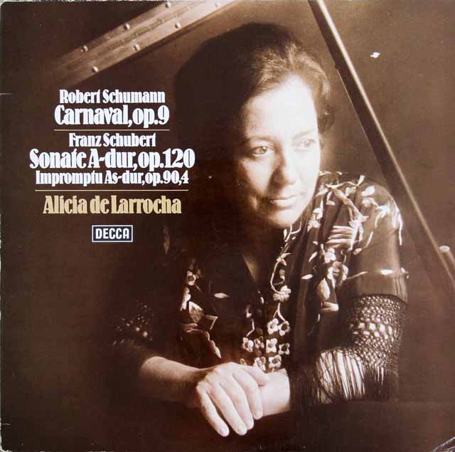 ラローチャのシューマン/謝肉祭ほか　独DECCA　3898　LP レコード