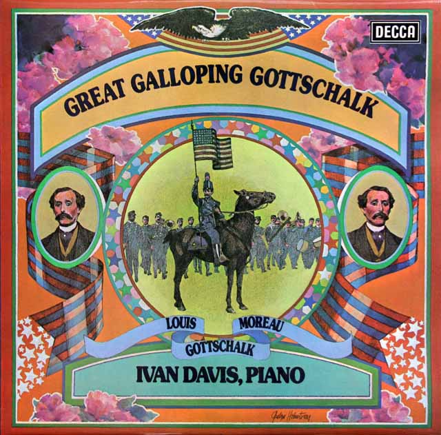 【オリジナル盤】　アイヴァン・デイヴィスのゴットシャルク/ピアノ作品集　英DECCA　3412　LP レコード