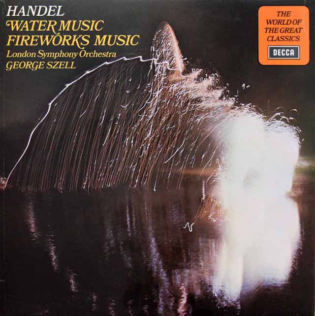セルのヘンデル/「水上の音楽」、「王宮の花火」組曲　英DECCA　3898　LP レコード