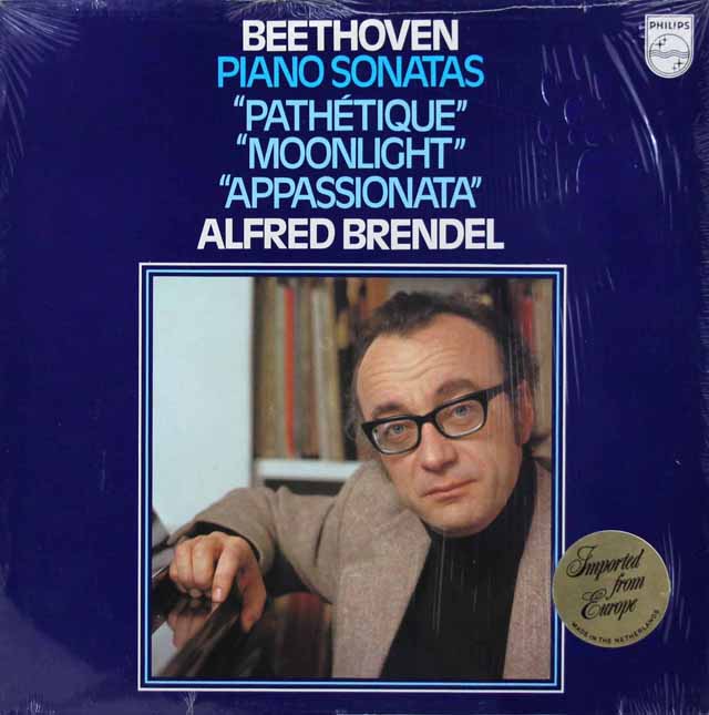 ブレンデルのベートーヴェン/「熱情」、「月光」、「熱情」ソナタ　蘭PHILIPS　3412　LP レコード