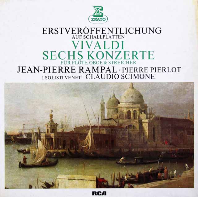 ランパル、ピエルロ、シモーネのヴィヴァルディ/協奏曲集　独ERATO　3898　LP レコード