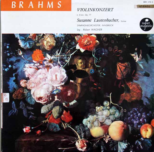 ラウテンバッハーのブラームス/ヴァイオリン協奏曲 　仏Super Majestic　3412　LP レコード