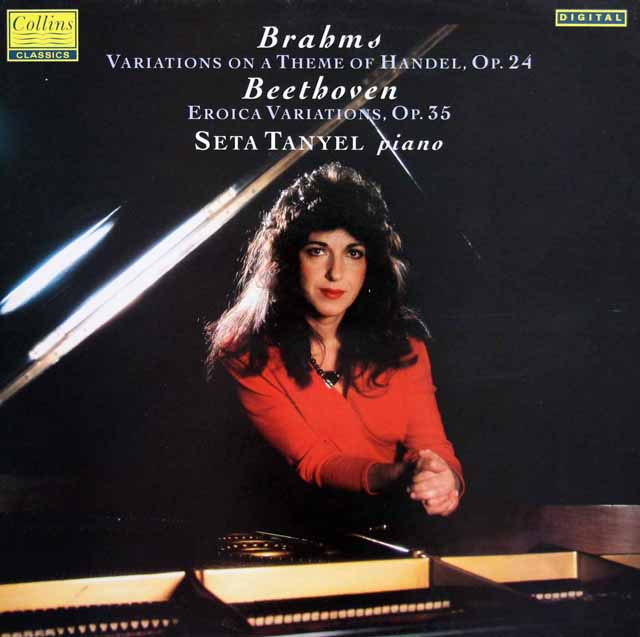 タニエルのブラームス、ベートーヴェン/変奏曲集　英Collins　3898　LP レコード